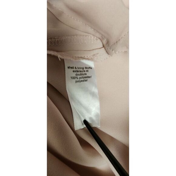 Maurices Women's Size Small Pink Sheer Chiffon Sleeveless V Neck Pullover Blouse - Picture 6 of 8